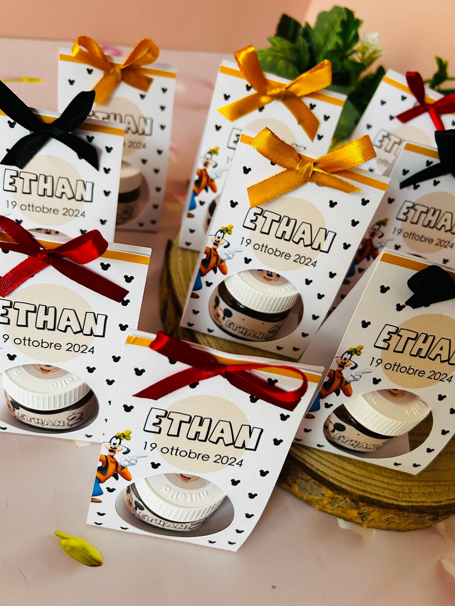 BOMBONIERA CON MINI NUTELLINA - SET 10 PEZZI