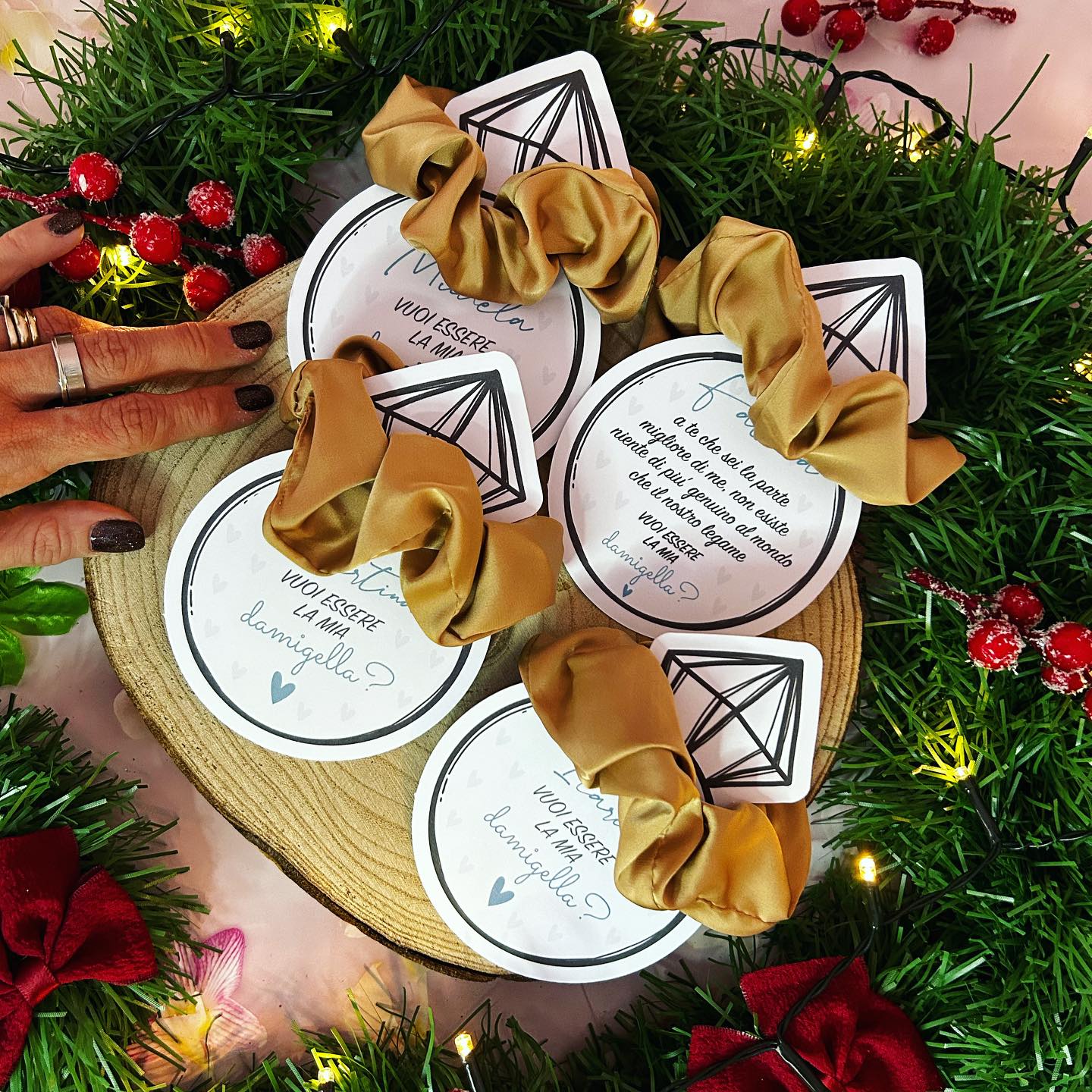 CARTONCINI SCRUNCHIES - CHRISTMAS - SET 3 PEZZI