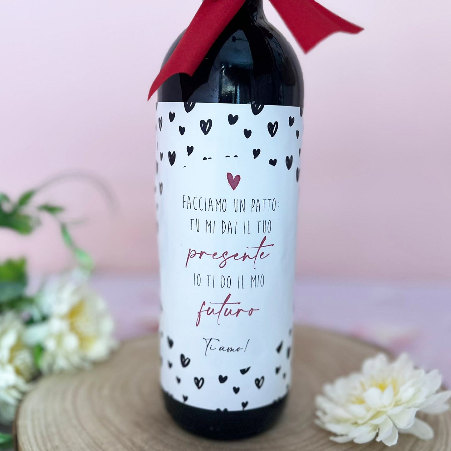 BOTTIGLIA DI VINO CON FRASE- IDEA REGALO