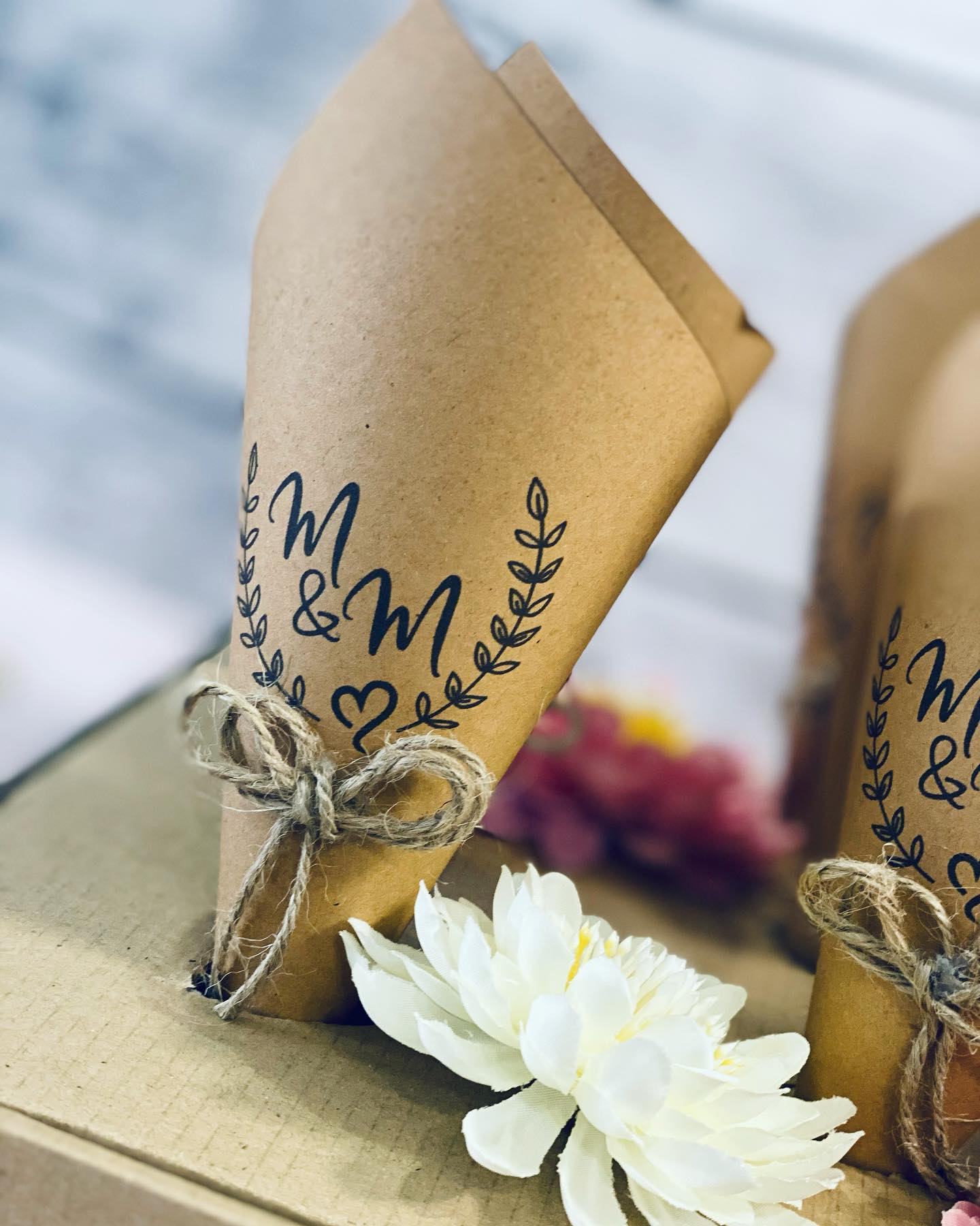 CONI RISO\PETALI - SET 10 PEZZI
