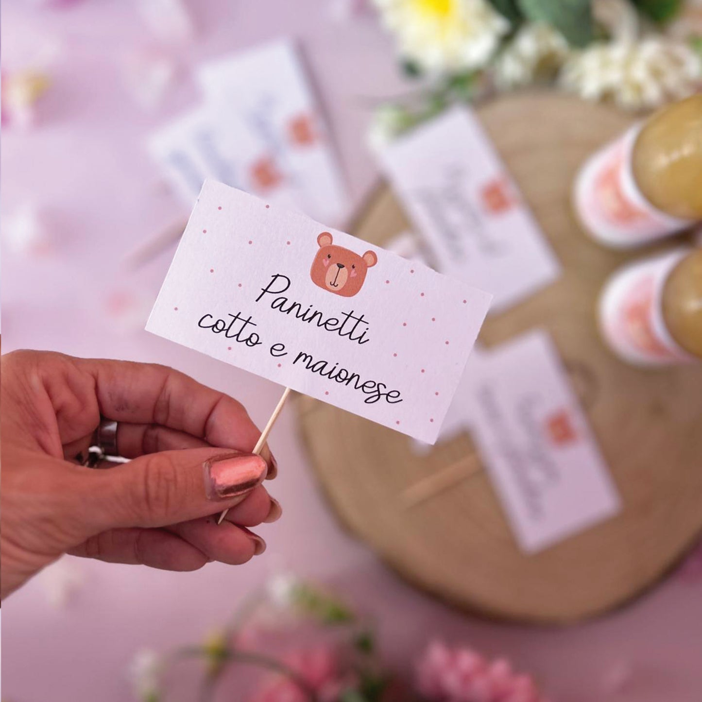 CARTONCINI BUFFET - SET 5 PEZZI