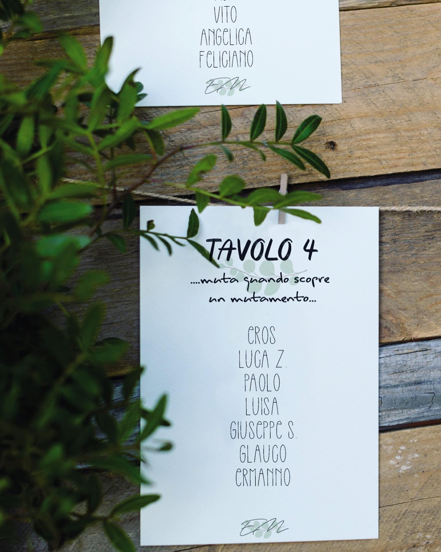 CARTONCINI TAVOLI PER TABLEAU - SET 10 PEZZI