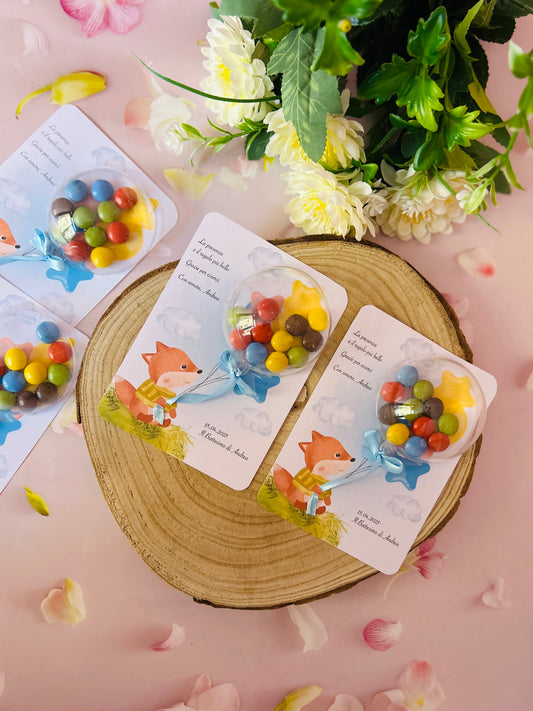 CARTONCINI PALLONCINI SMARTIES - SET 10 PEZZI