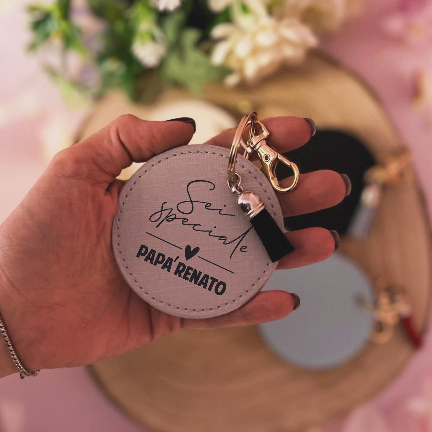 PORTACHIAVI ECOPELLE- IDEA REGALO PAPA'