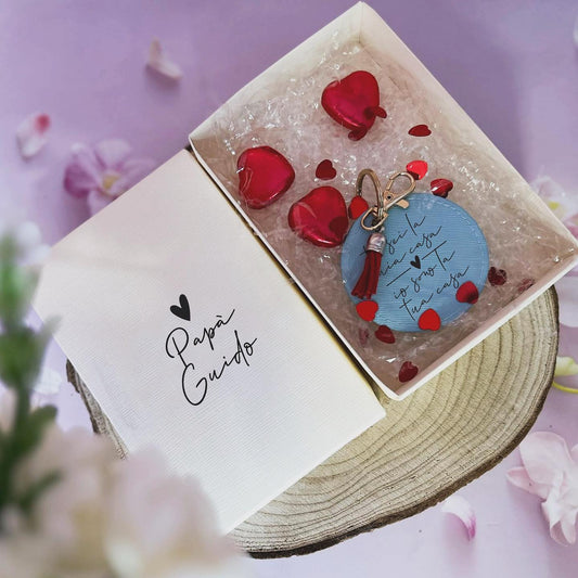 BOX REGALO CON PORTACHAIVI