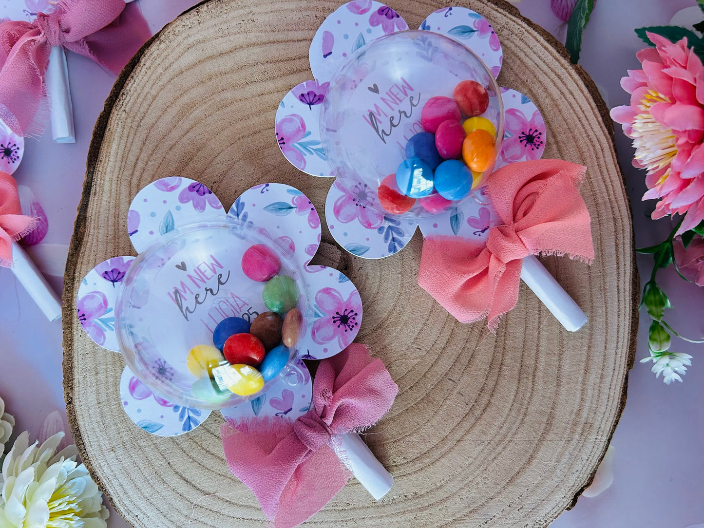 FIORE SONAGLIO CON SMARTIES - SET 10 PEZZI