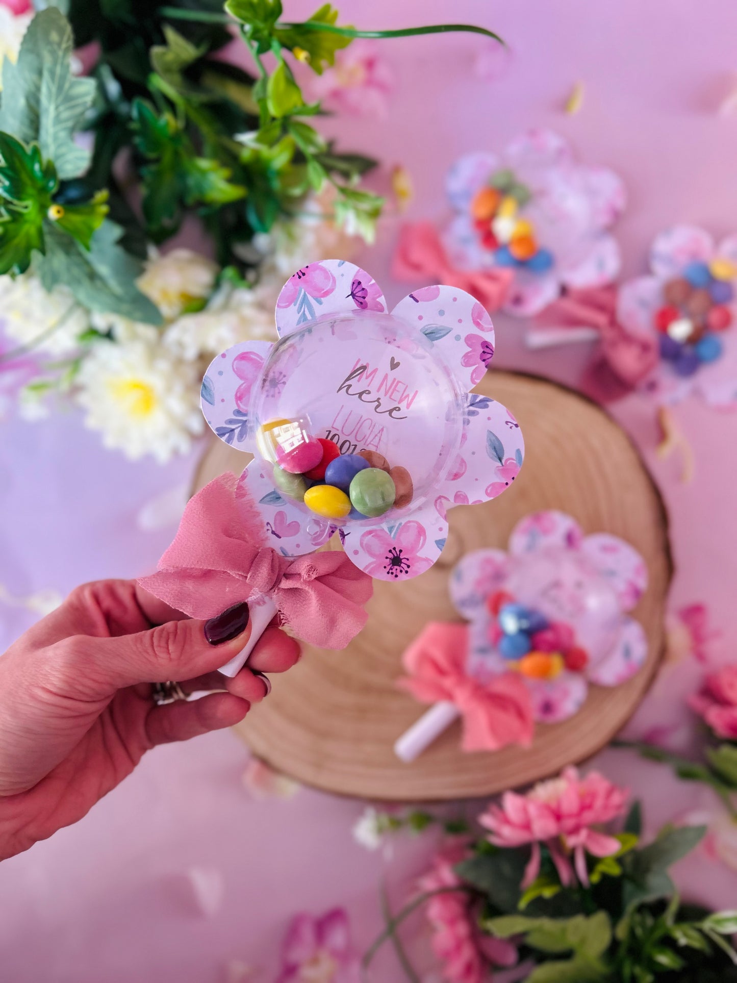 FIORE SONAGLIO CON SMARTIES - SET 10 PEZZI