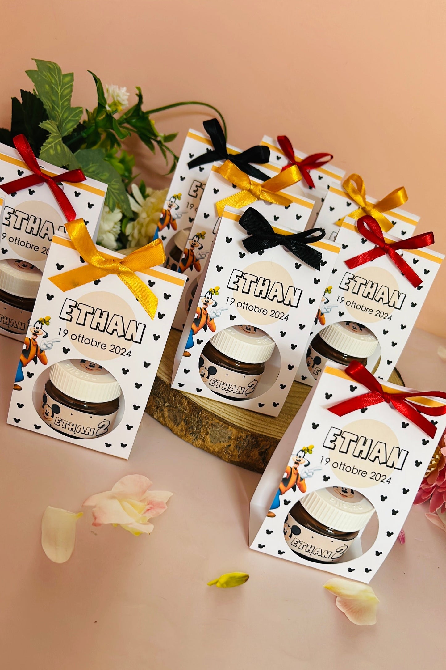 BOMBONIERA CON MINI NUTELLINA - SET 10 PEZZI