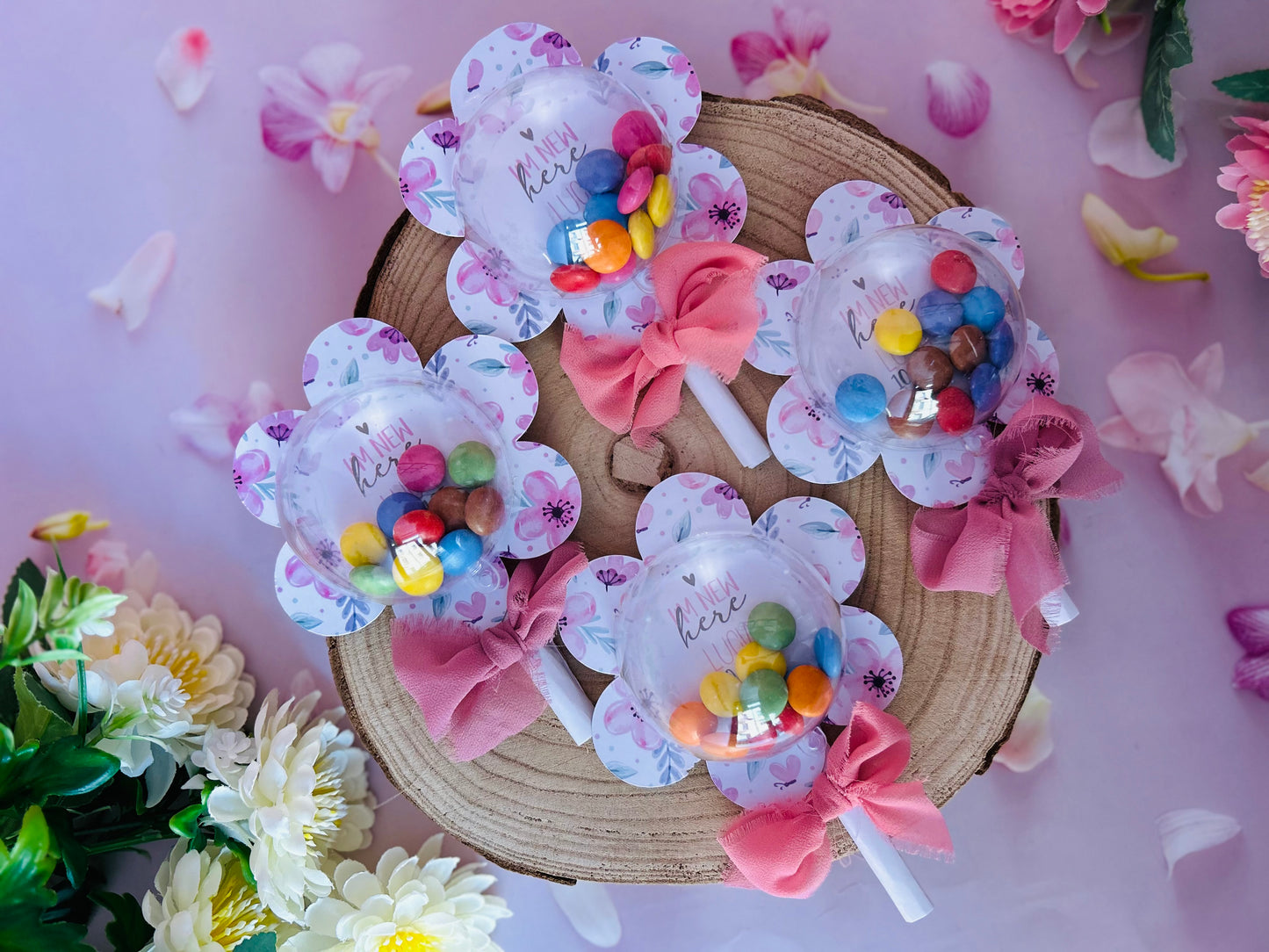 FIORE SONAGLIO CON SMARTIES - SET 10 PEZZI