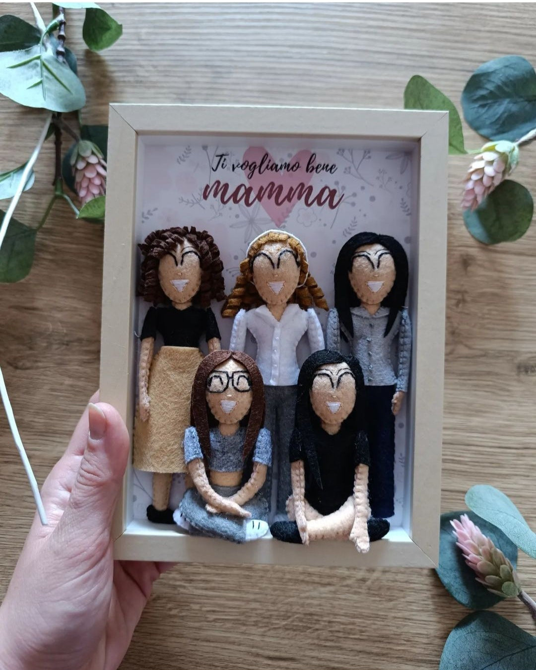 QUADRETTO FAMIGLIA IN FELTRO
