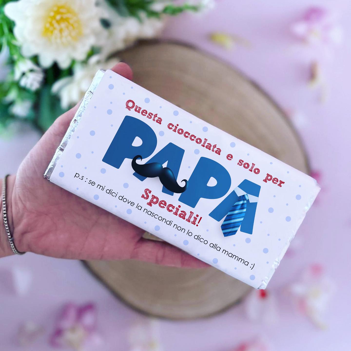 CIOCCOLATA PERSONALIZZATA - PER IL PAPA'