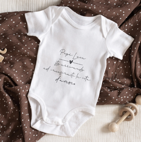 NEWBORN BODYSUIT WITH DEDICATION FOR DAD