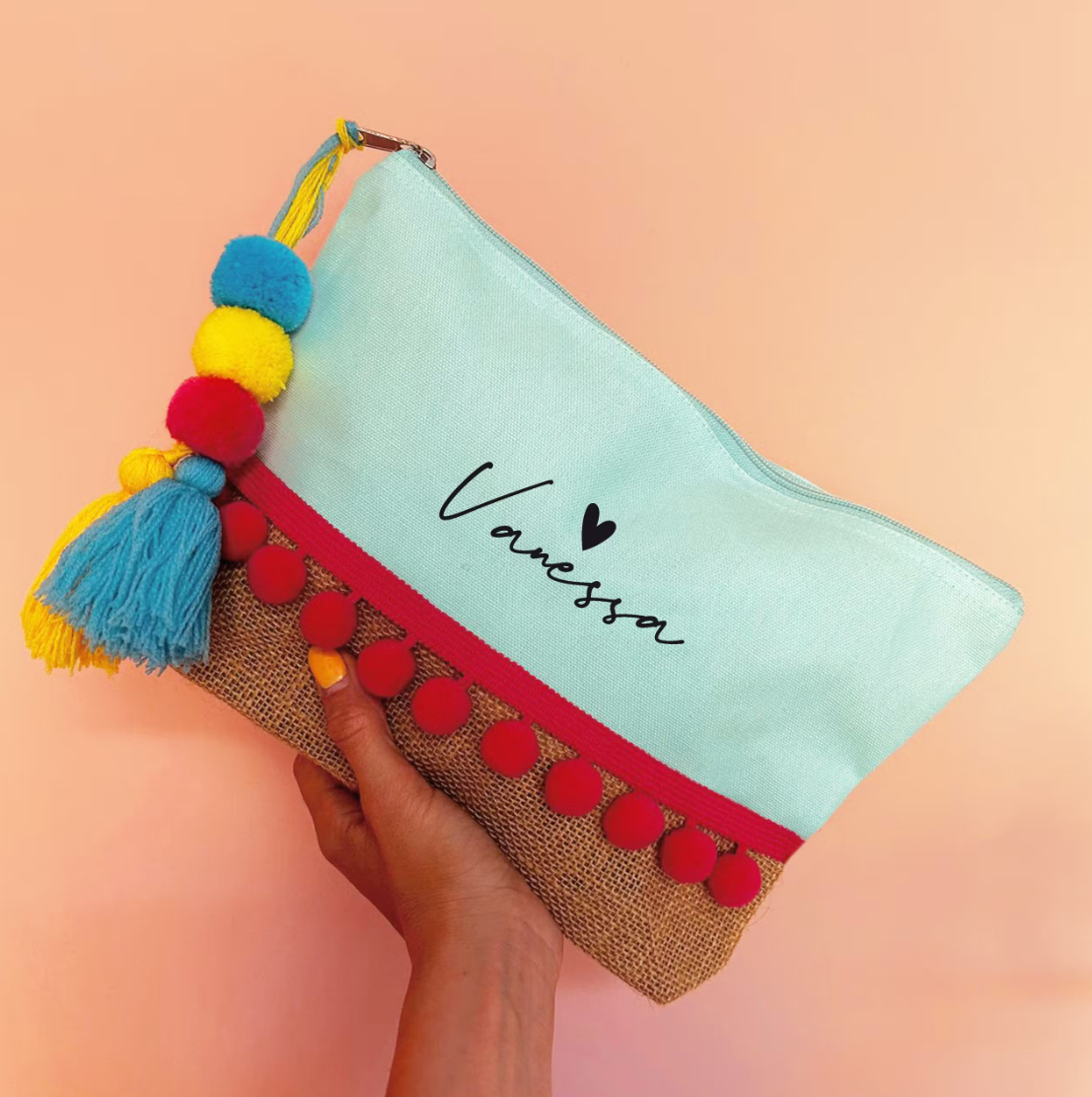 SUMMER POCHETTE POM POM