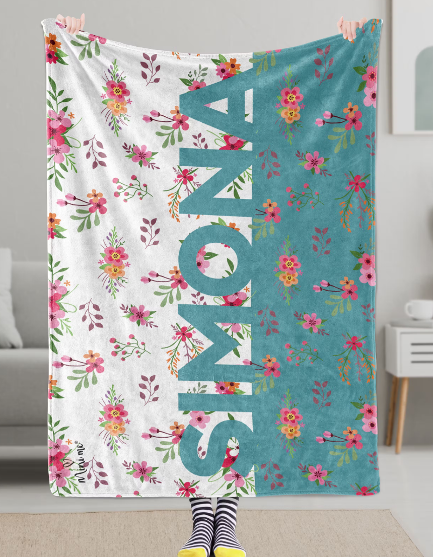 BEACH TOWEL WITH NAME OR PHRASE