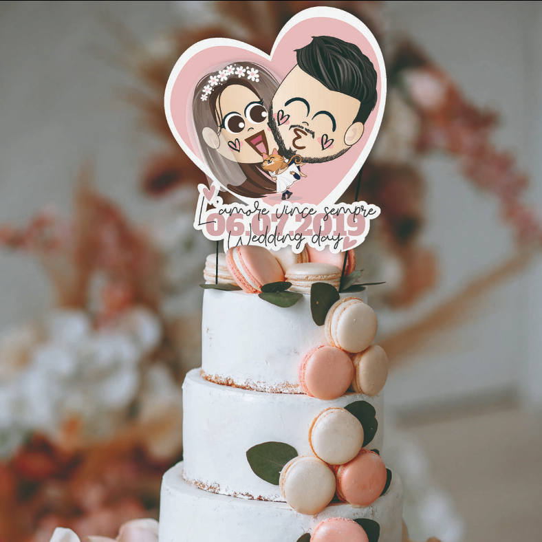 CAKE TOPPER WEDDING