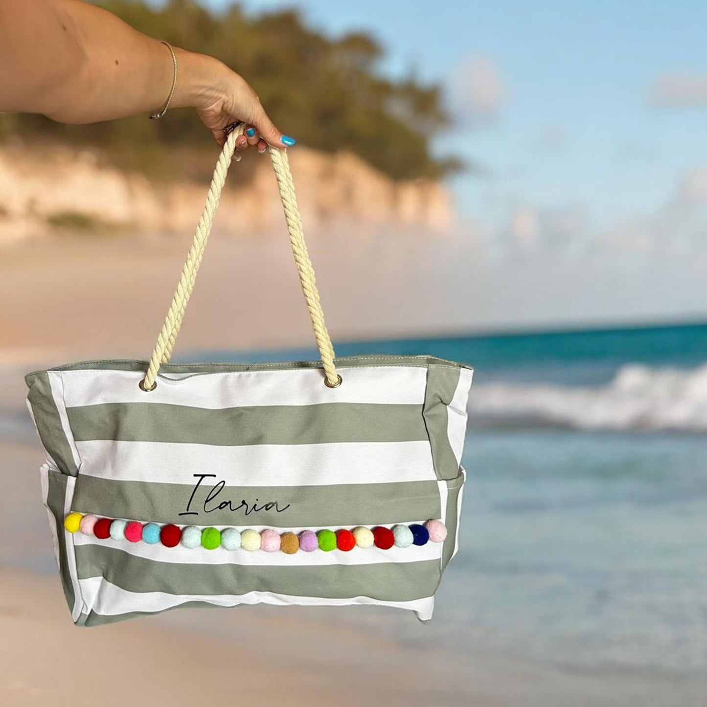 POM POM BEACH BAG 