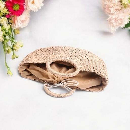BORSA IN PAGLIA CON NOME E PON PON
